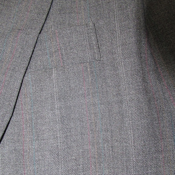 Vintage Imperial by Haggar Mens gray striped suit - Picture 10 of 15